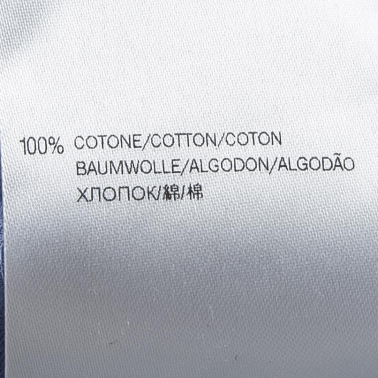Pre Owned Gucci Kids SS'15 Sky Blue Button Detail Pleated Cotton Dress 6-9 M