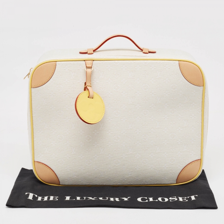 Pre Owned Louis Vuitton Beige Monogram Canvas Baby Suitcase