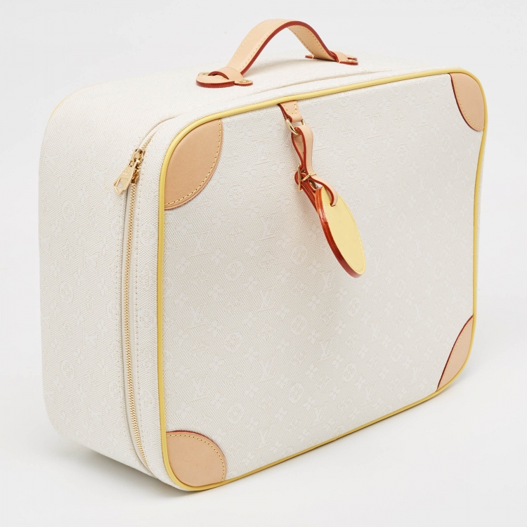 Pre Owned Louis Vuitton Beige Monogram Canvas Baby Suitcase