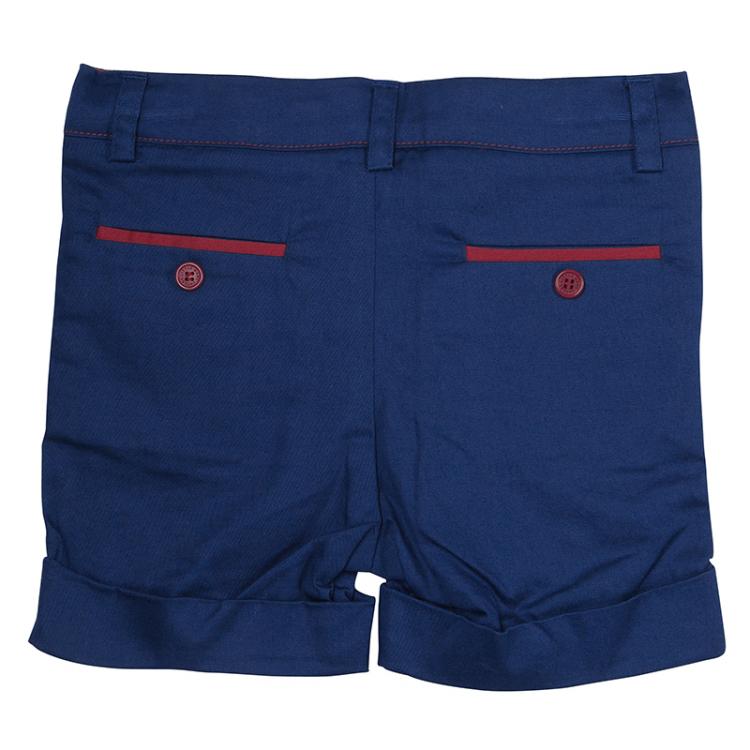 Pre Owned Little Marc Jacobs Navy Blue Cotton Shorts 12 Months