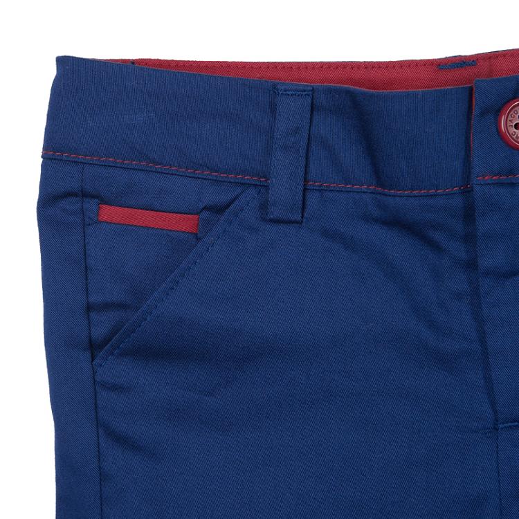 Pre Owned Little Marc Jacobs Navy Blue Cotton Shorts 12 Months