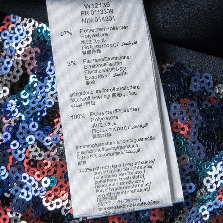 Pre Owned Little Marc Jacobs Multicolor Sequinned Bow Detail Short Sleeve Dress 12 Yrs