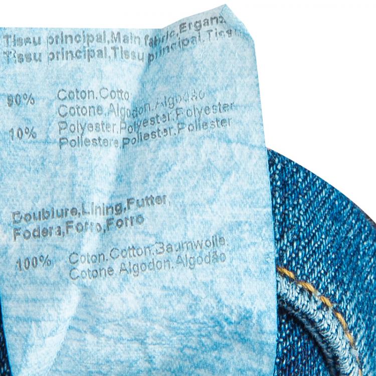 Pre Owned Little Marc Jacobs Blue Denim Buttondown Skirt 12 Yrs