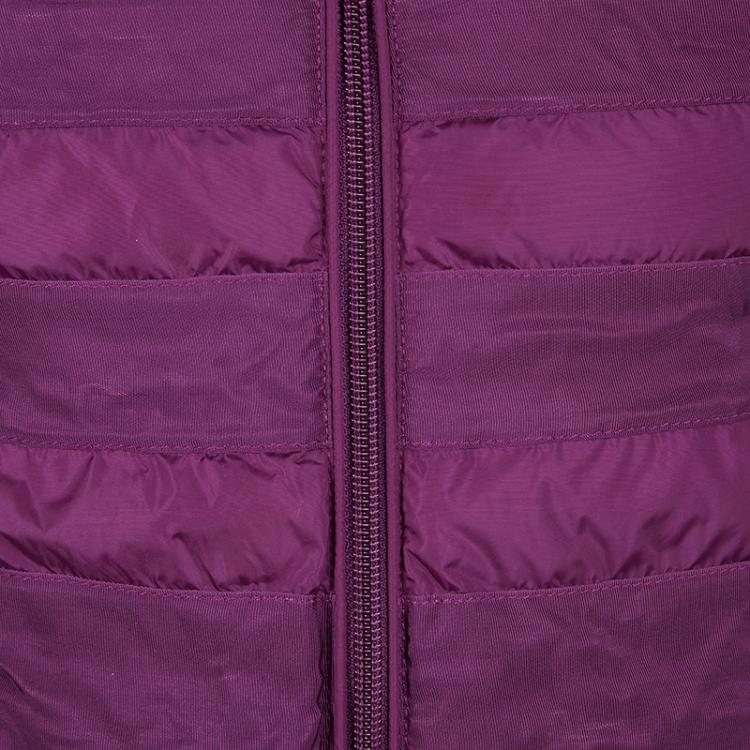 مملوكة مسبقًا Moncler Purple Hooded Zip Front Nylon Down Jacket 8 Yrs