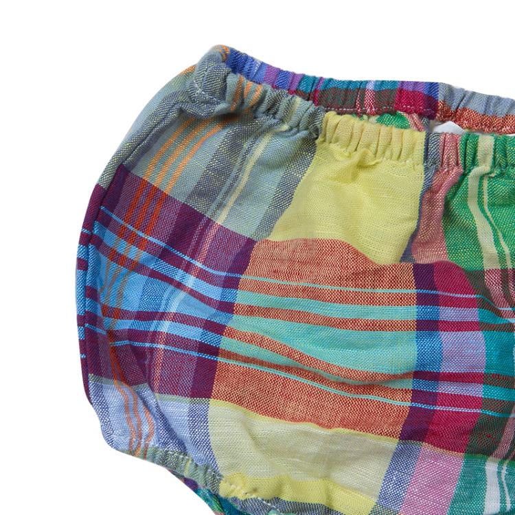 مملوكة مسبقًا Ralph Lauren Multicolor Plaid Sleeveless Dress and Bloomer Set 6 Months