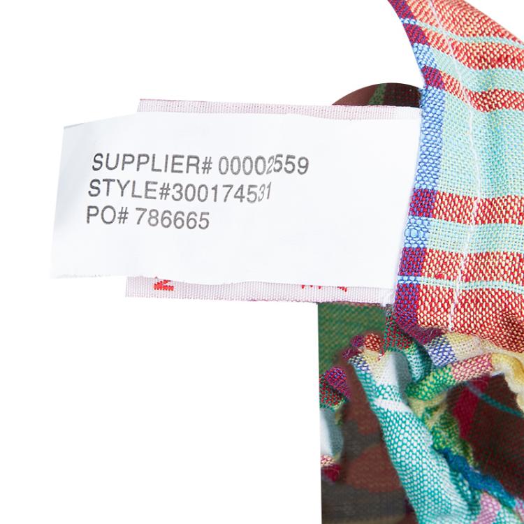 مملوكة مسبقًا Ralph Lauren Multicolor Plaid Sleeveless Dress and Bloomer Set 6 Months