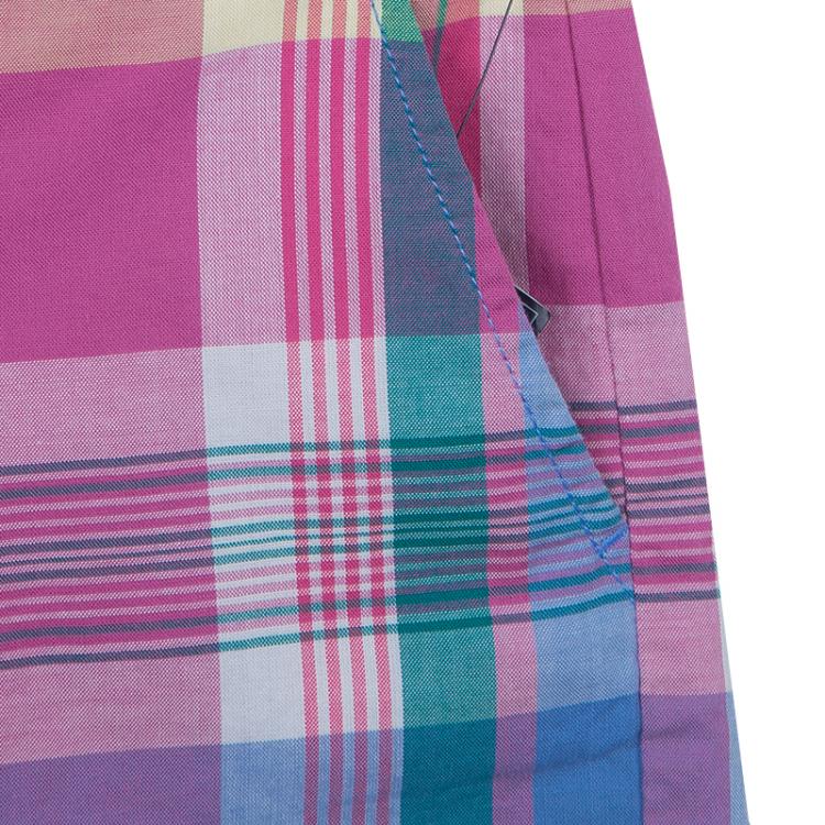 Pre Owned Ralph Lauren Multicolor Checked Belted Bermuda Shorts 8 Yrs