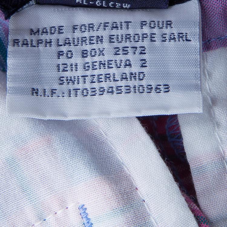 Pre Owned Ralph Lauren Multicolor Checked Belted Bermuda Shorts 8 Yrs