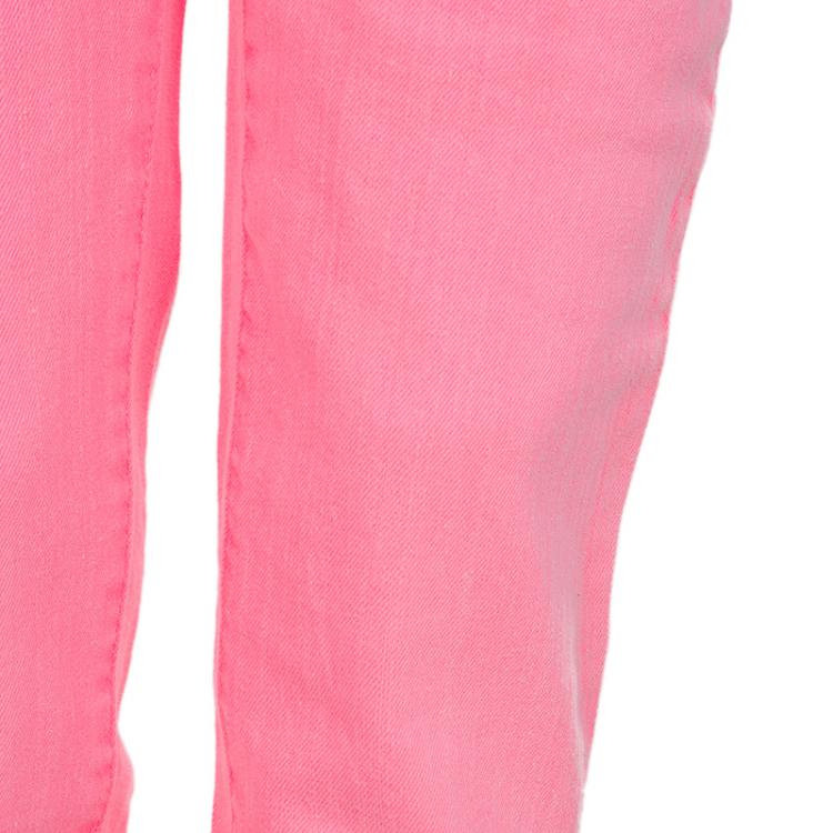 Pre Owned Ralph Lauren Neon Pink Denim Bowery Skinny Jeans 10 Yrs