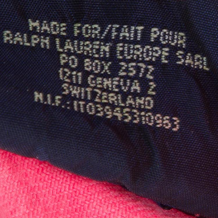 Pre Owned Ralph Lauren Neon Pink Denim Bowery Skinny Jeans 10 Yrs
