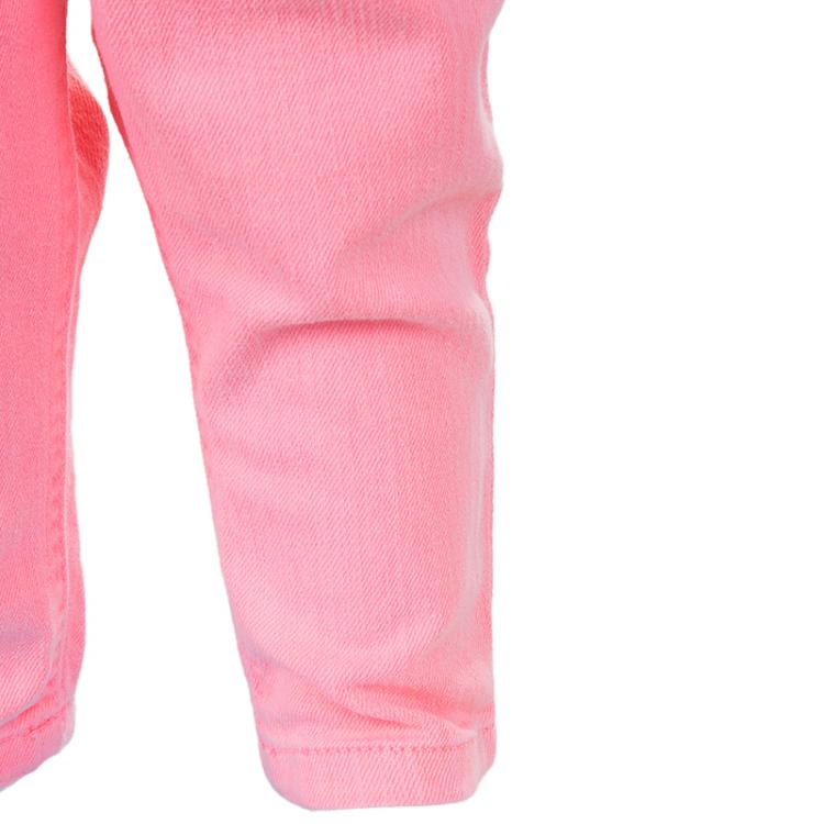 Pre Owned Ralph Lauren Neon Pink Denim Bowery Skinny Jeans 12 Months