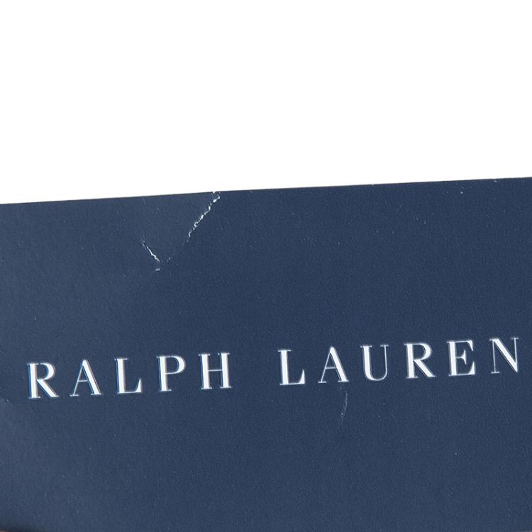 Pre Owned Ralph Lauren Green Cable Knit Suede Elbow Patch Detail Sweater 8/10 Yrs