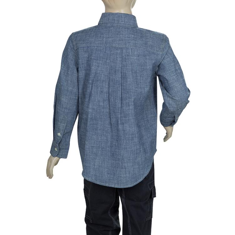 Pre Owned Ralph Lauren Indigo Chambray Long Sleeve Button-Down Shirt 4 Yrs