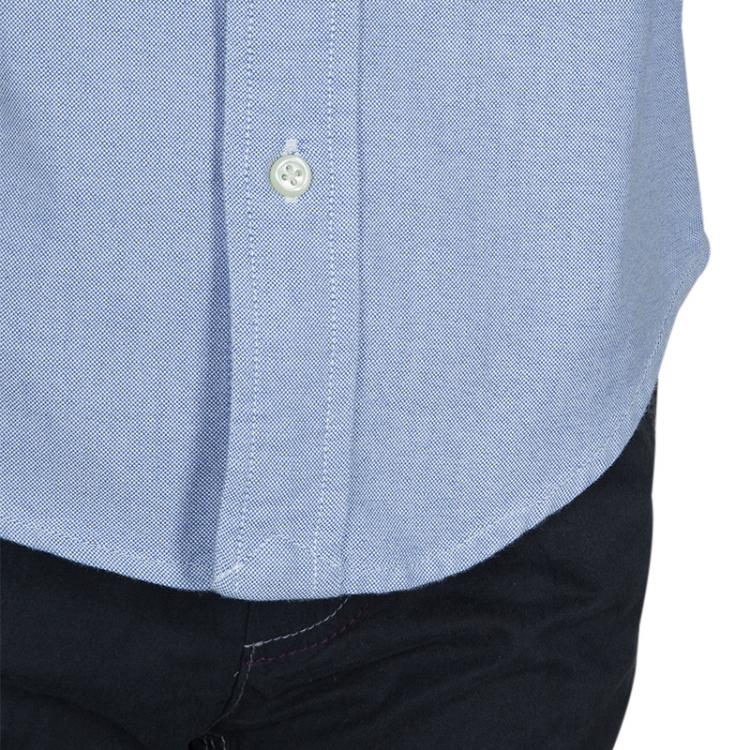 Pre Owned Ralph Lauren Blue Logo Embroidered Long Sleeve Button-Down Shirt 2 Yrs
