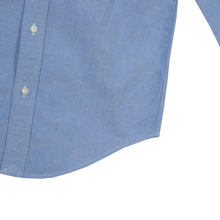 Pre Owned Ralph Lauren Blue Checked Collar Detail Long Sleeve Buttondown Shirt 7 Yrs