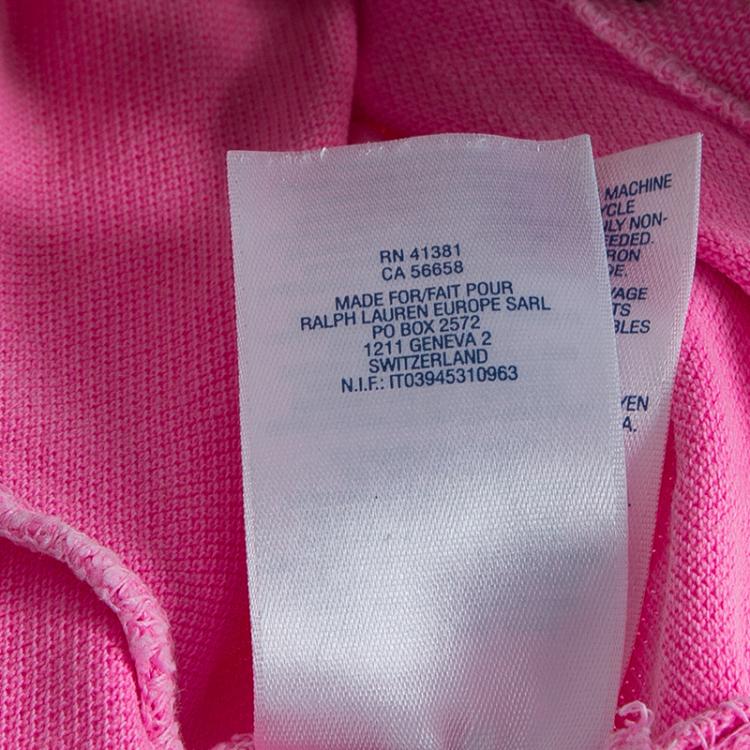 Ralph Lauren Neon Pink Polo T Shirt 6 Yrs Ralph Lauren Tlc