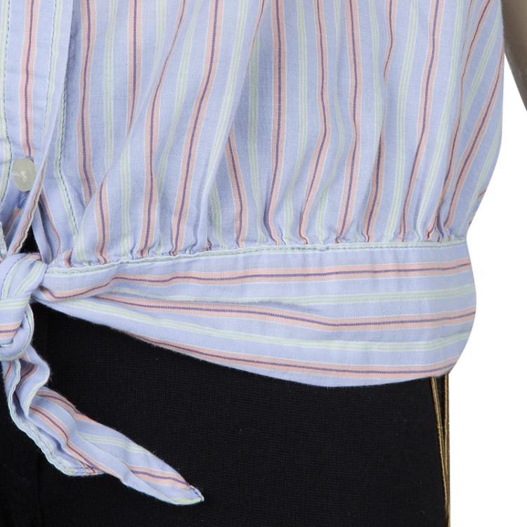 Pre Owned Ralph Lauren Striped Sleeveless Cotton Top 8 Yrs