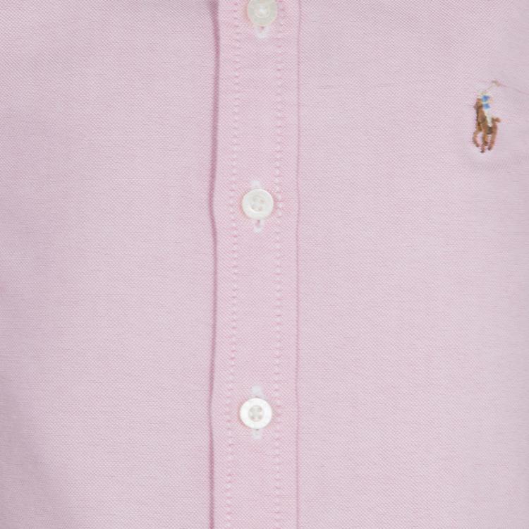 Pre Owned Ralph Lauren Pink Short Sleeve Buttondown Shirt 5 Yrs