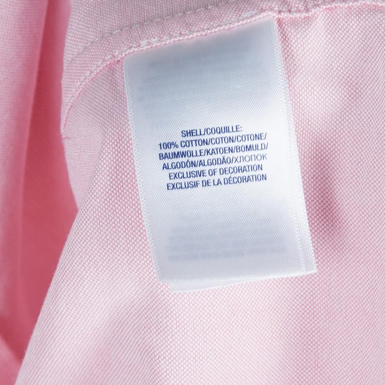 Pre Owned Ralph Lauren Pink Short Sleeve Buttondown Shirt 5 Yrs