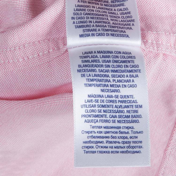 Pre Owned Ralph Lauren Pink Short Sleeve Buttondown Shirt 3 Yrs