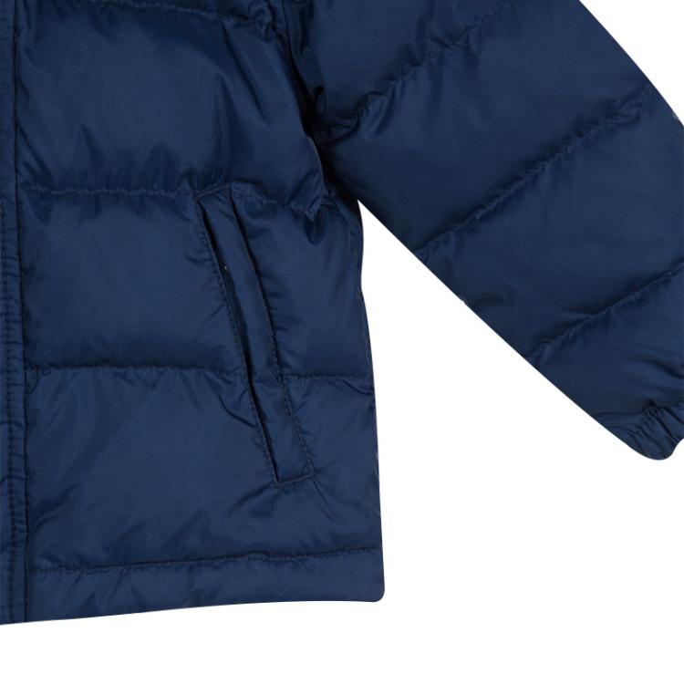 Pre Owned Tommy Hilfiger Blue Quilted Hooded Nirvada Down Jacket 3 Yrs