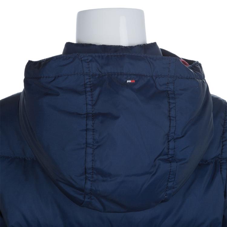 Pre Owned Tommy Hilfiger Blue Quilted Hooded Nirvada Down Jacket 3 Yrs
