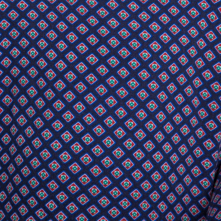 Pre Owned Tommy Hilfiger Navy Blue Printed Dress and Bloomer Set 12 Months