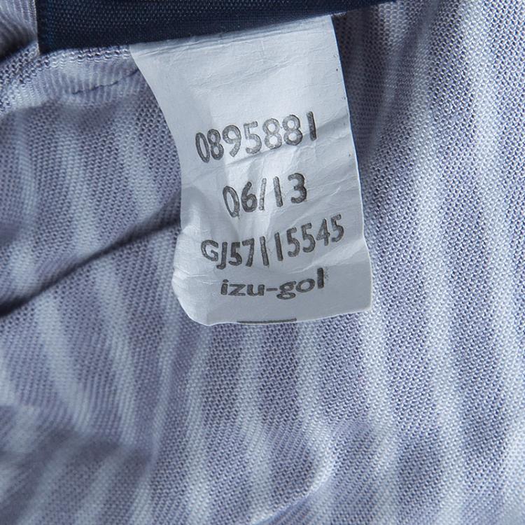 Pre Owned Tommy Hilfiger Navy Blue Printed Dress and Bloomer Set 12 Months