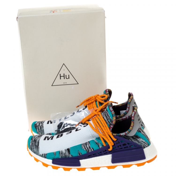 Pre Owned Pharrell Williams x Adidas Multicolor Cotton Knit Solar Hu NMD Sneakers Size 46