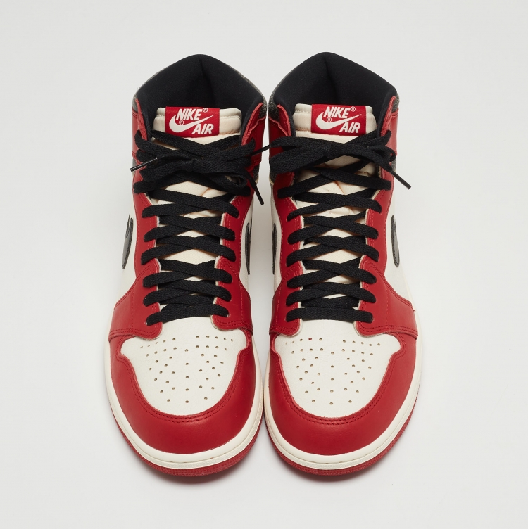 Pre Owned Air Jordan Multicolor Leather Retro OG High Top Sneakers Size 47.5