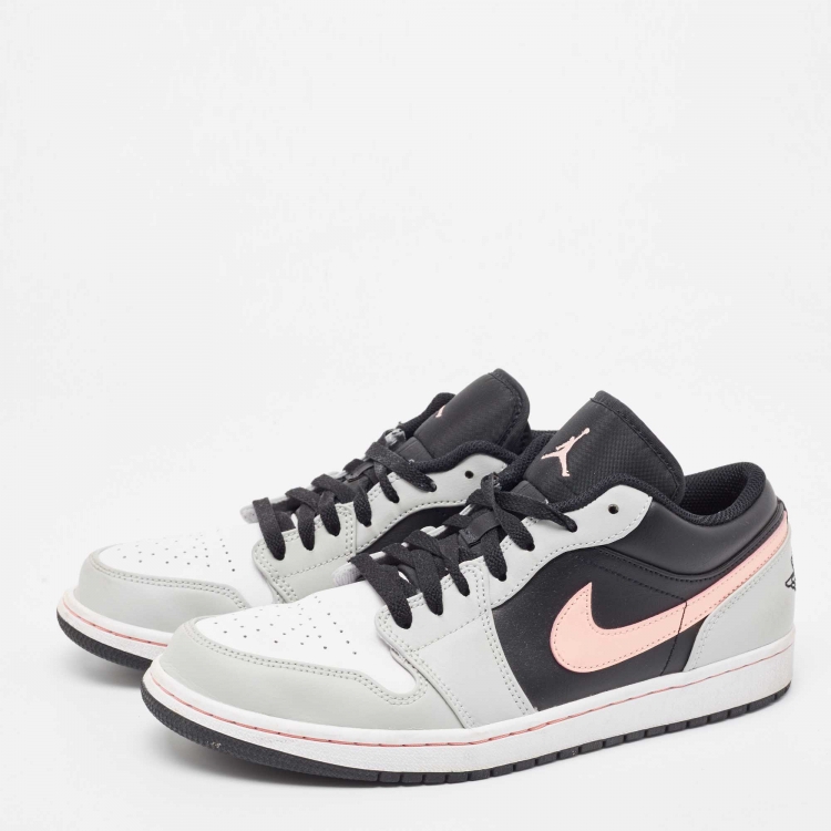 Pre Owned Air Jordan Multicolor Leather Air Jordan 1 Low Top Sneakers Size 44
