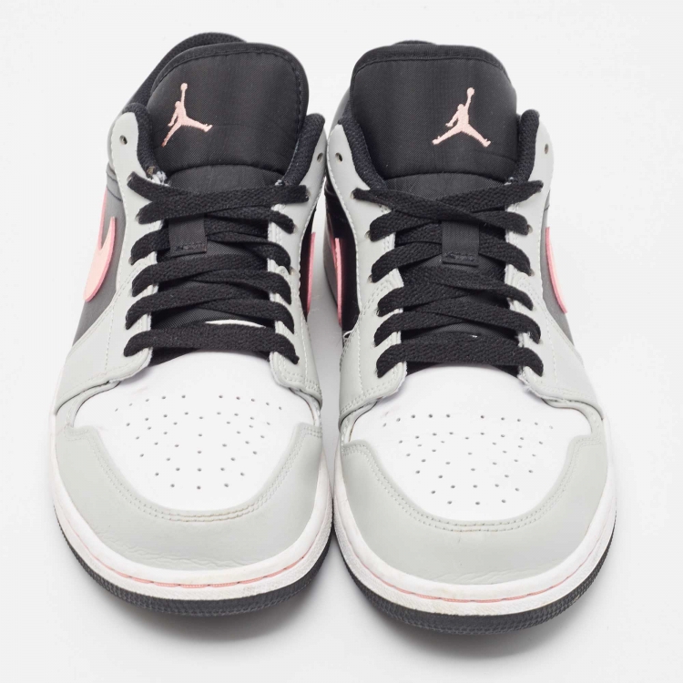 Pre Owned Air Jordan Multicolor Leather Air Jordan 1 Low Top Sneakers Size 44