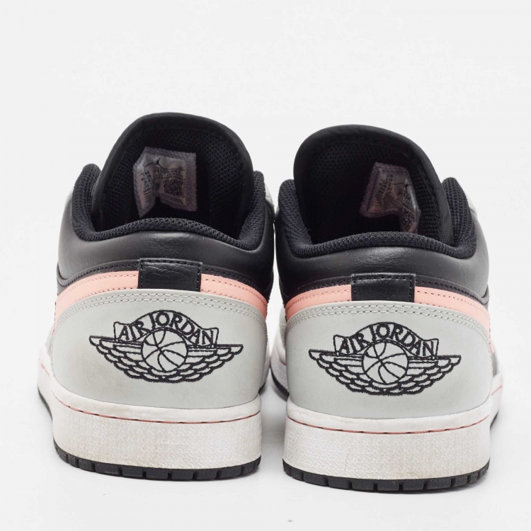 Pre Owned Air Jordan Multicolor Leather Air Jordan 1 Low Top Sneakers Size 44