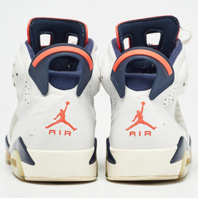 Pre Owned Air Jordans Multicolor Leather Jordan 6 Retro Tinker Sneakers Size 48.5