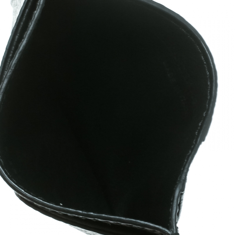 Pre Owned Alexander McQueen Black Leather Card Holder