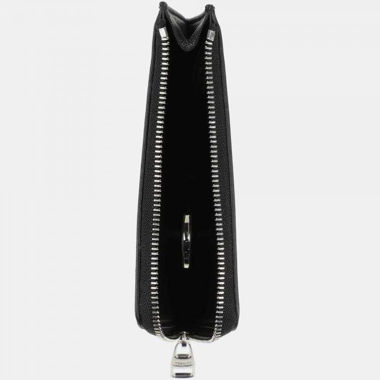 Pre Owned Alexander McQueen Leather Card Holder