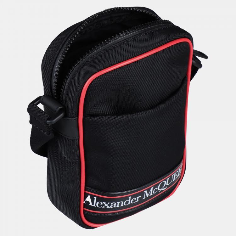 Pre Owned Alexander McQueen Black Nylon Crossbody Bag