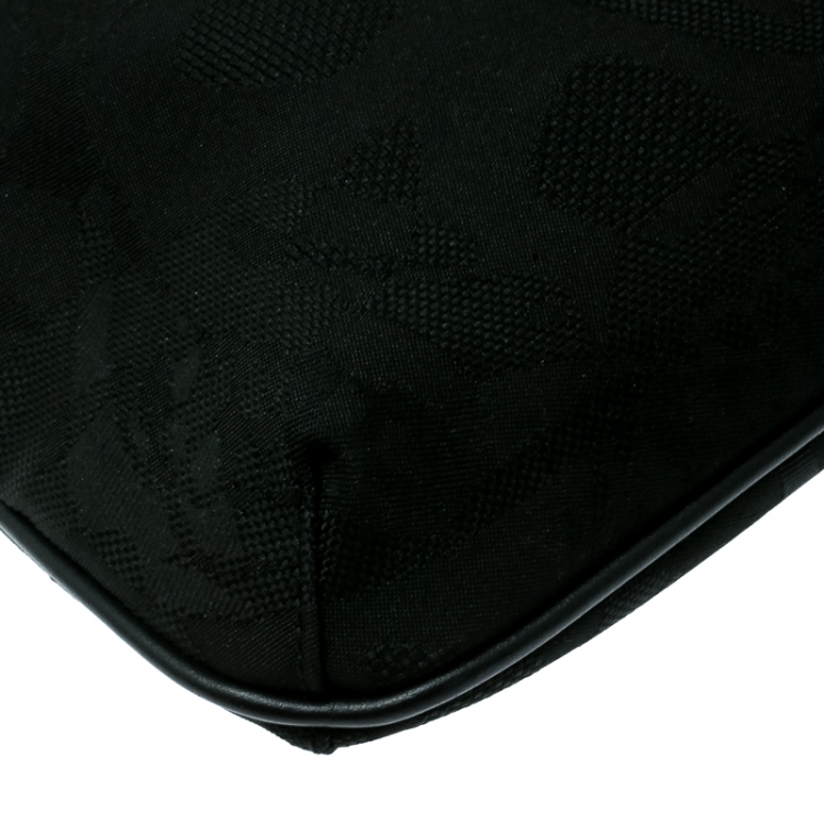 Pre Owned Alexander McQueen Black Canvas Messenger Bag
