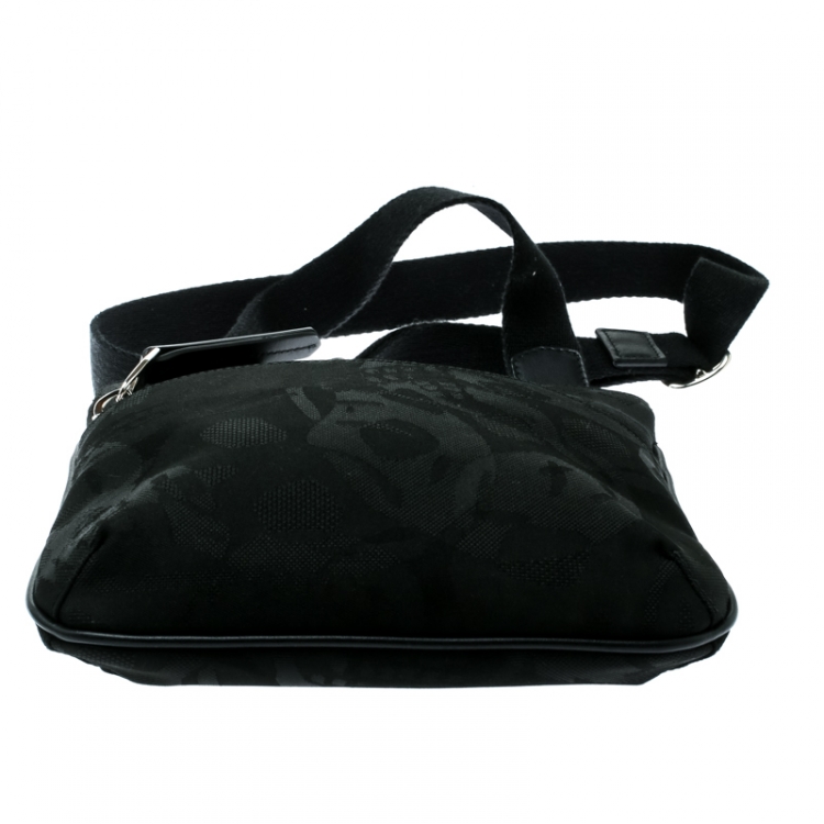 Pre Owned Alexander McQueen Black Canvas Messenger Bag