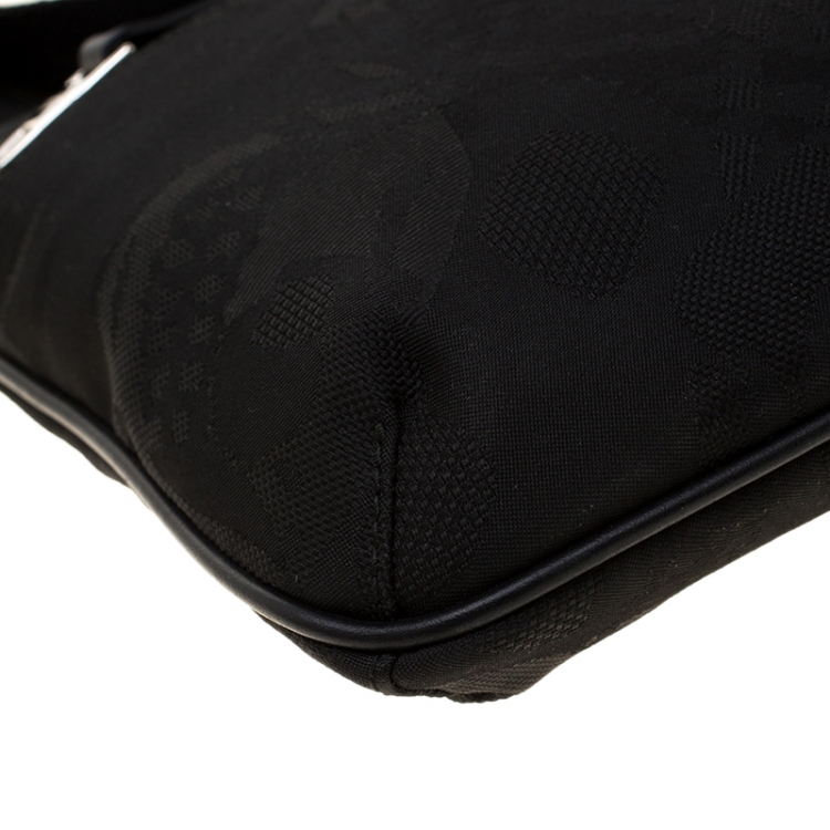 Pre Owned Alexander McQueen Black Nylon Messenger Bag