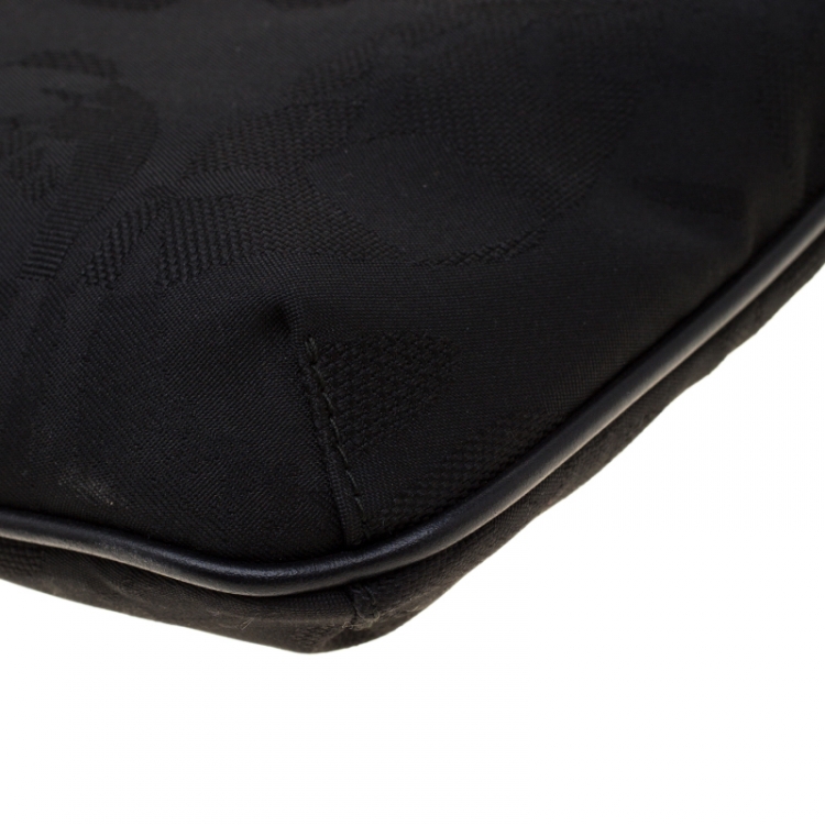 Pre Owned Alexander McQueen Black Nylon Messenger Bag