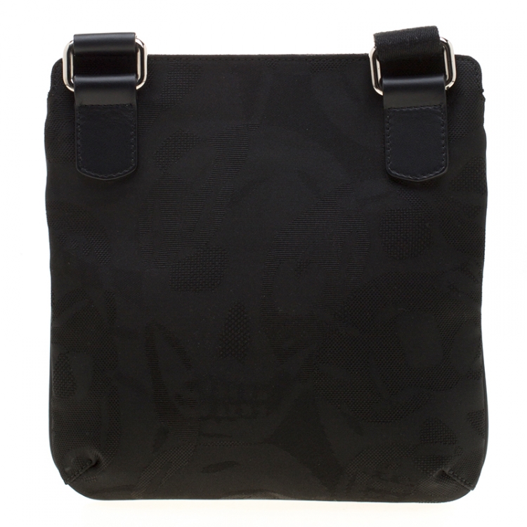 Pre Owned Alexander McQueen Black Nylon Messenger Bag