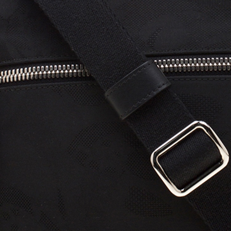 Pre Owned Alexander McQueen Black Nylon Messenger Bag