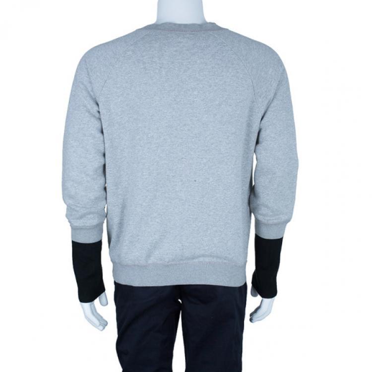 Pre Owned Alexander McQueen Men's Gray V-Neck Sweater L