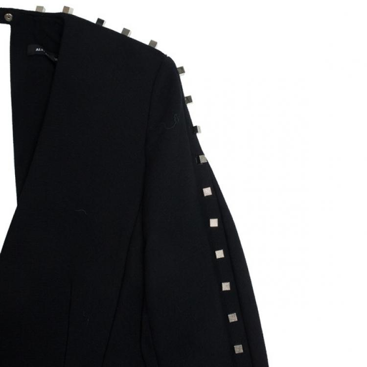 Pre Owned Alexander Wang Studded Backless V-neck Blazer S