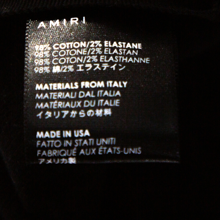 Pre Owned Amiri Black Distressed Denim Slim Fit Thrasher Jeans L