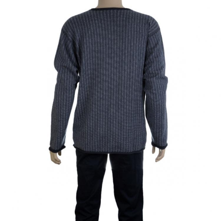 Pre Owned Armani Collezioni Grey Cashmere Sweater XXL