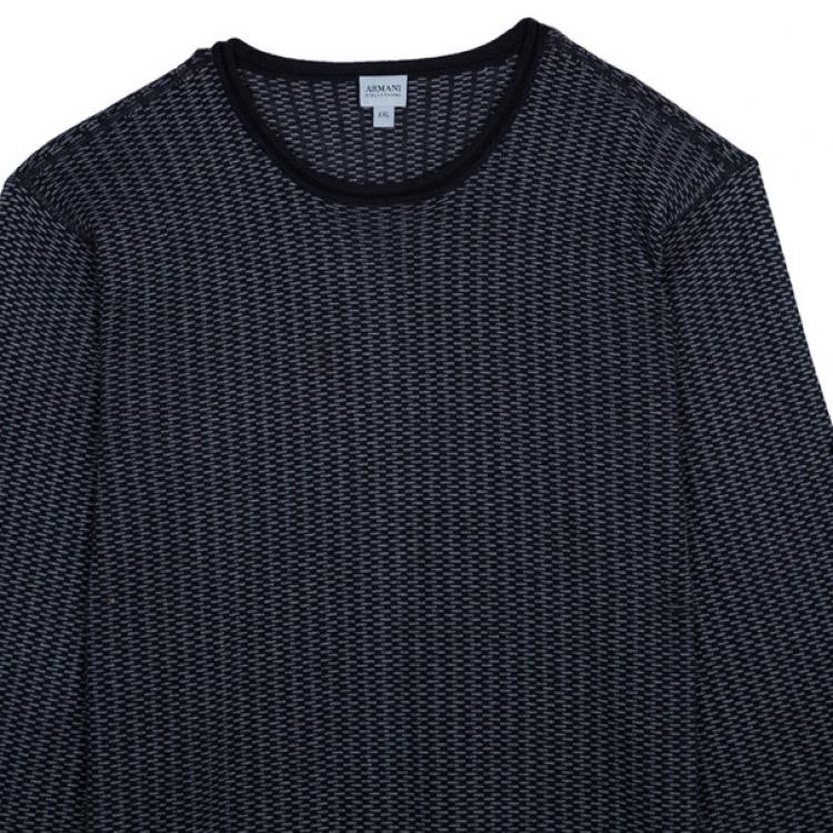 Pre Owned Armani Collezioni Grey Cashmere Sweater XXL