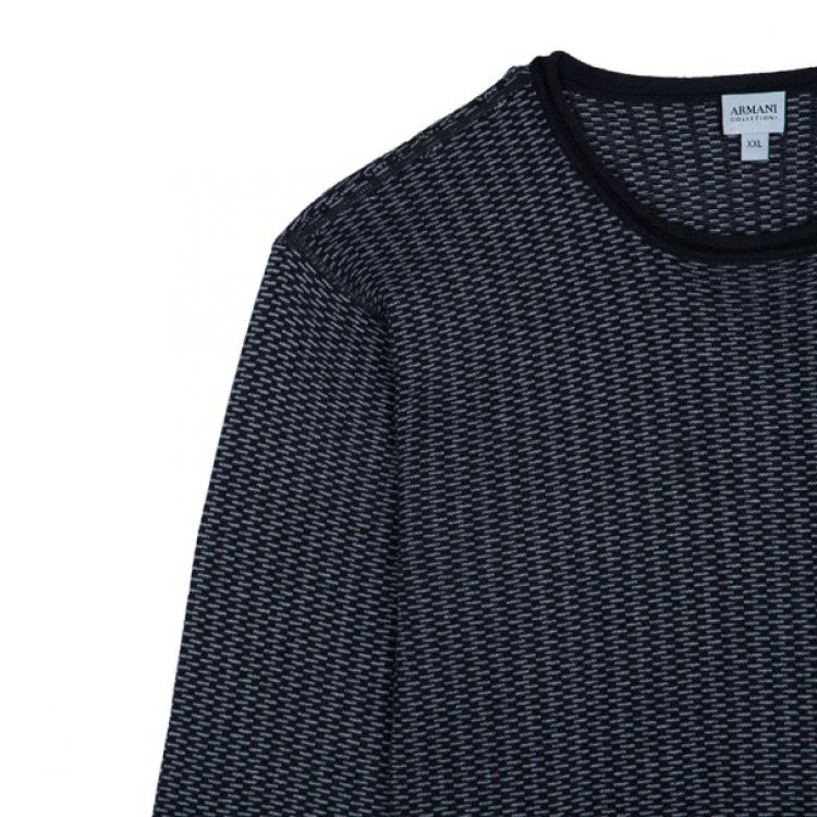 Pre Owned Armani Collezioni Grey Cashmere Sweater XXL