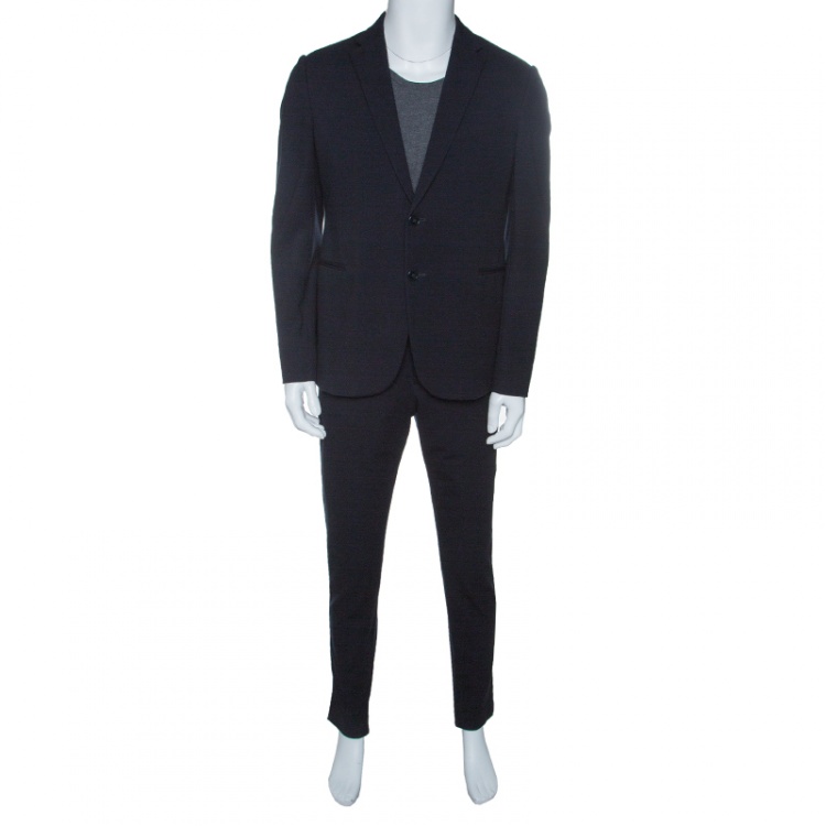 Armani Collezioni Navy Blue M Line Drop-8 Tailored Suit XL Armani ...